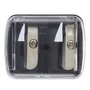 💞 New Black Dual Makeup Pencil Sharpener with Cover